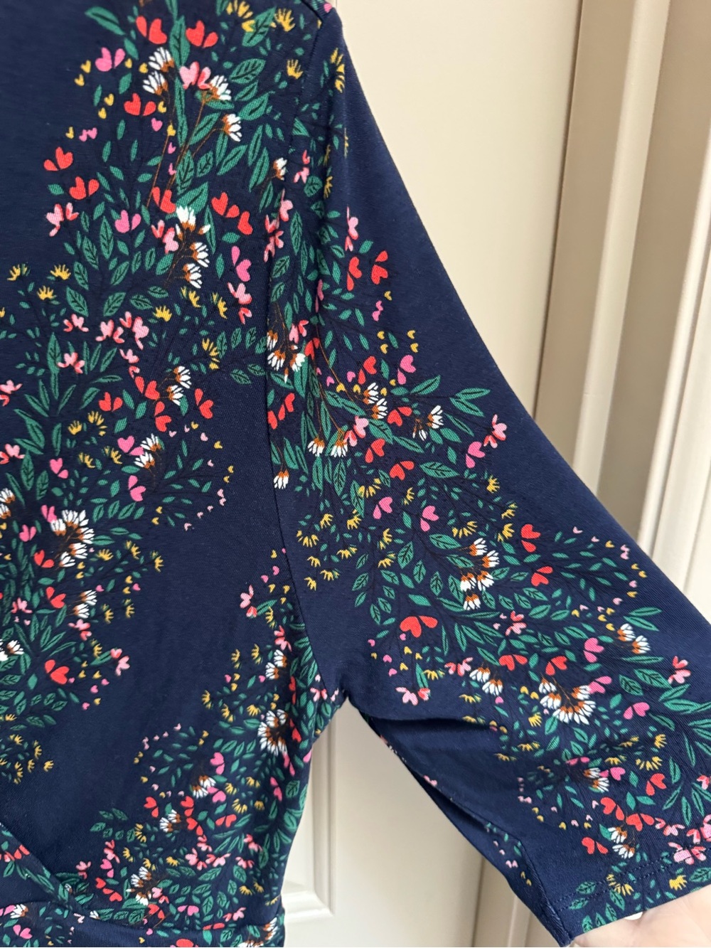 Boden Kassidy Navy Floral Midi Dress - Picture 5 of 9